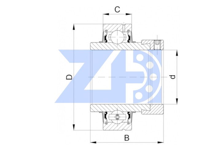 بلبرینگ CHC 205-16 Pillow Ball Bearing CHC 20516 Insert Ball Bearing