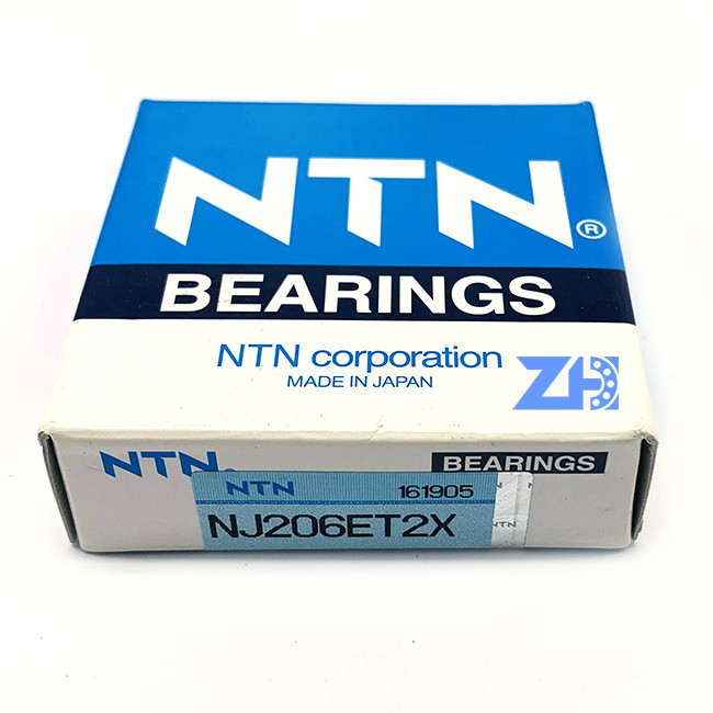 غلتک استوانه ای NJ206ET2X 30*62* 16 میلی متر طول عمر با سرعت بالا کم صدا