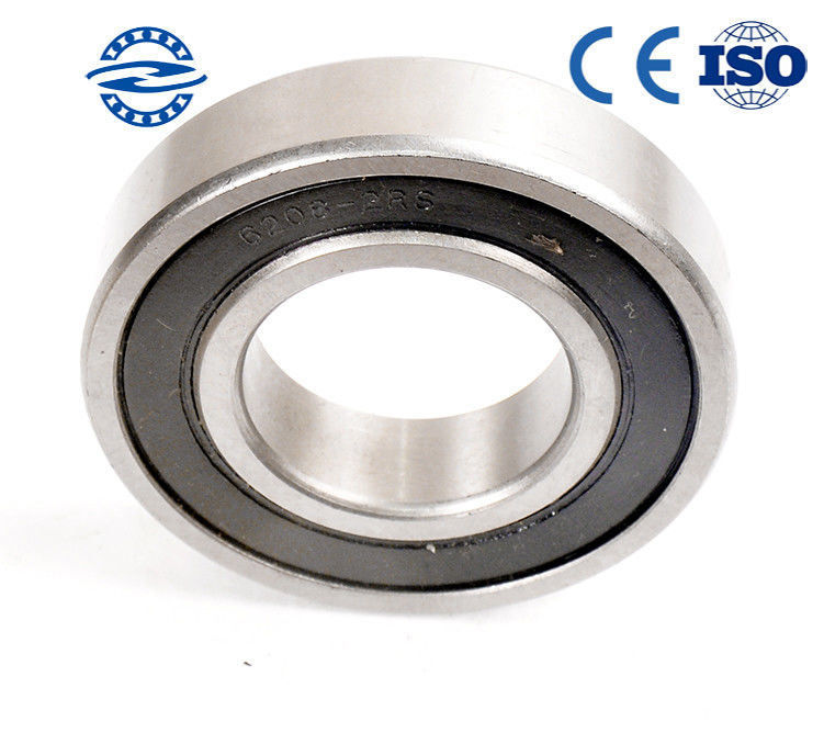 مهر و موم باز تک ردیف عمق شیار غلتک 6208 6306 2RS 40 * 80 * 17mm
