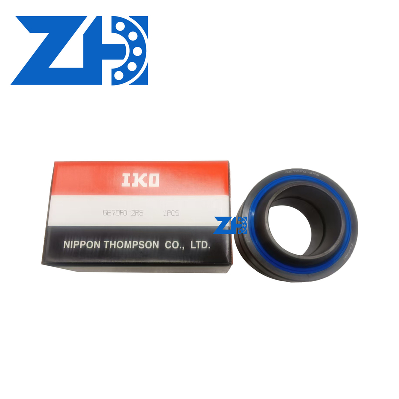 GE70F0-2RS حامل مفصل کروی با ظرفیت بارگذاری بالا و روانکاری خود برای زاویه سازی و خود تراز با سرعت پایین