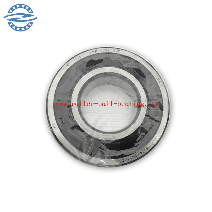 بلبرینگ شیار عمیق دو لاستیکی مهر و موم 6314 2RS/C3 با فاصله C3 70*150*35mm