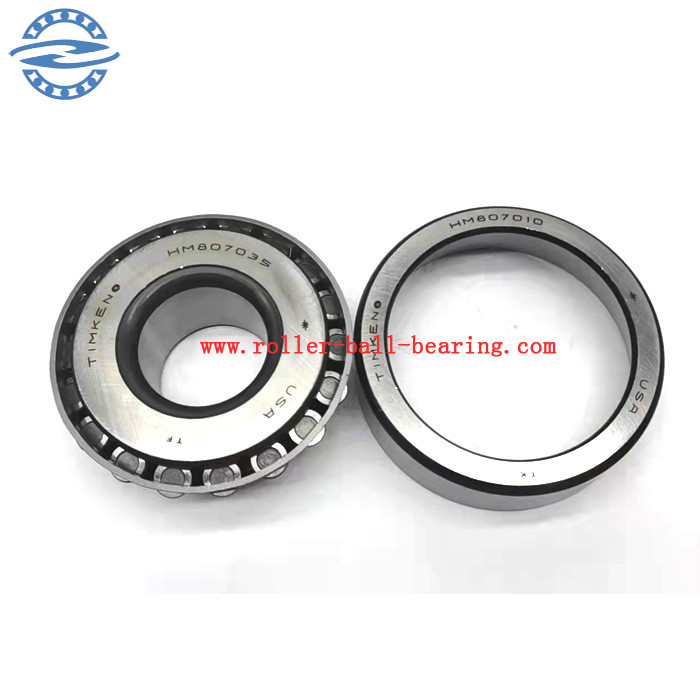 غلتک مخروطی تک ردیف HM807035/10 اندازه 41.275*104.775*36.512MM HM807035/807010 807035/10