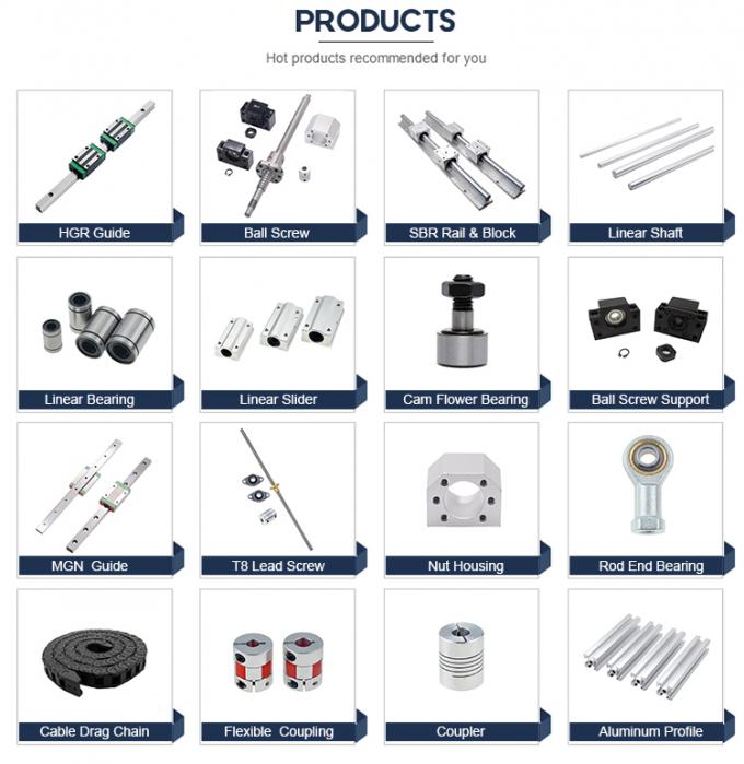 100 میلی متر 800 میلی متر اسلاید خطی مینیاتوری خطی MGN7 MGN12 MGN15 MGN9 11